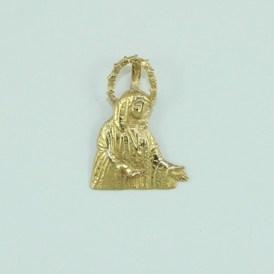 Virgen del Rocio de Málaga medalla 18k