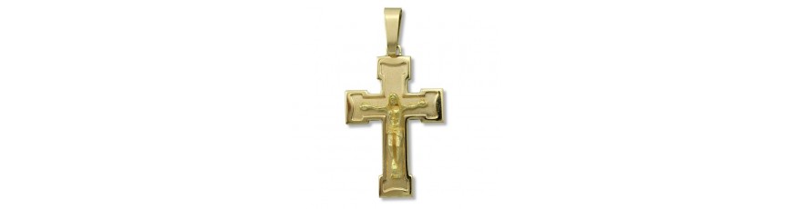 Cruces de Oro para colgar en collares | Joyería Virginia